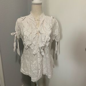 d. terrell White Cotton Shirt